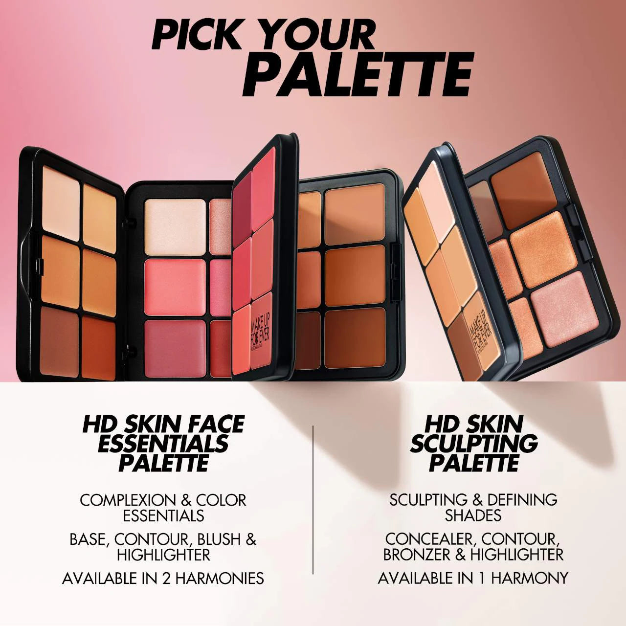 Paleta de maquillaje - HD Skin Face Essentials – Longwear Full Face Cream Palette