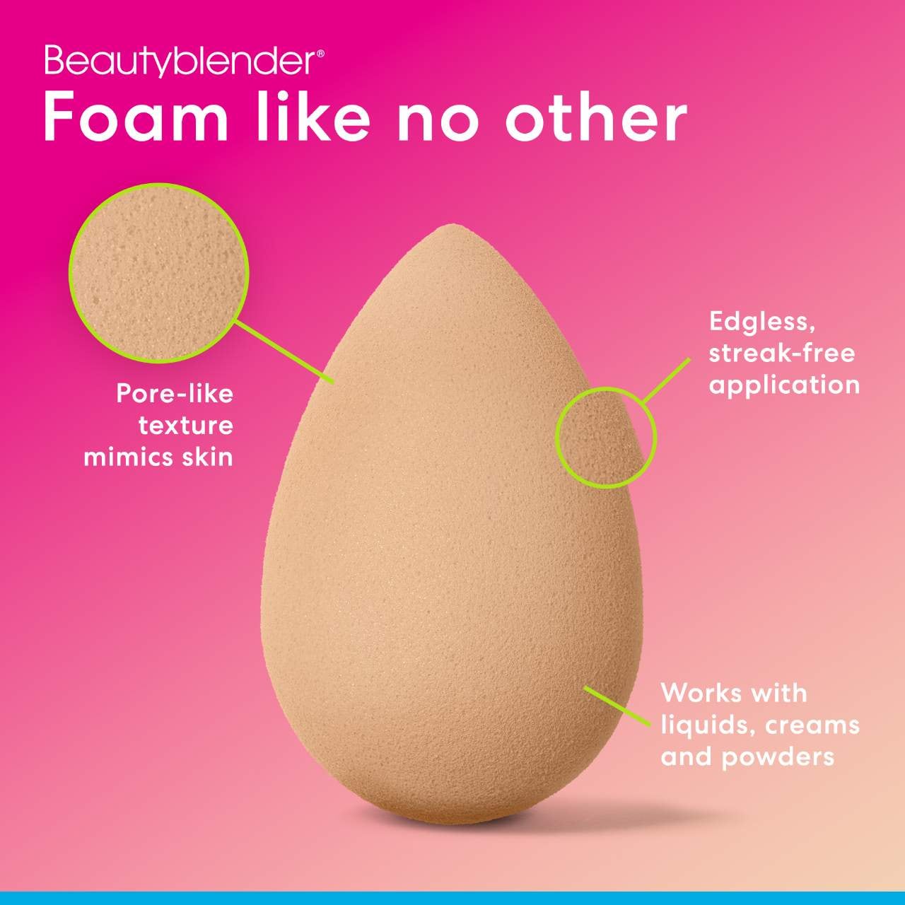 Esponja de Maquillaje - Beautyblender nude