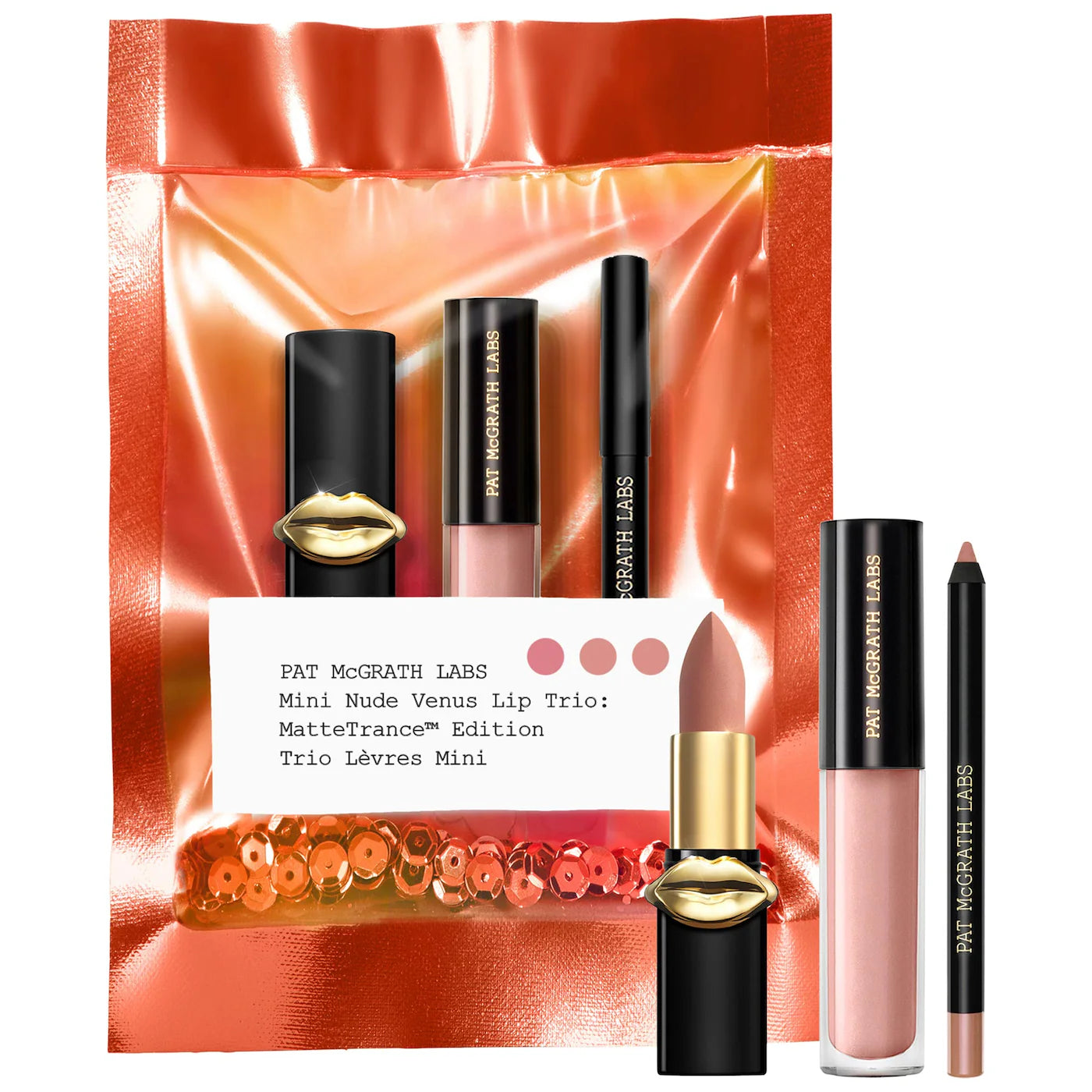Set de Labios - Mini Nude Venus Lip Trio: Mattetrance Edition