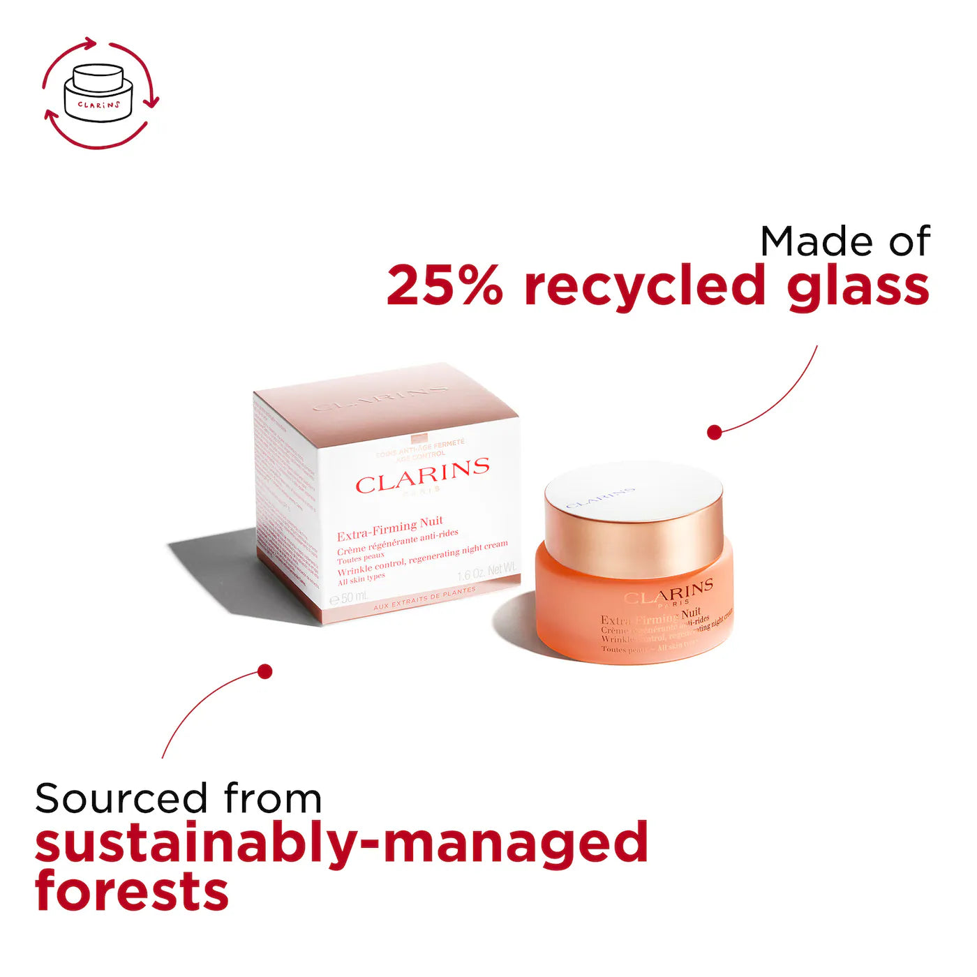 Crema de noche - Clarins Extra-Firming & Smoothing Night Moisturizer