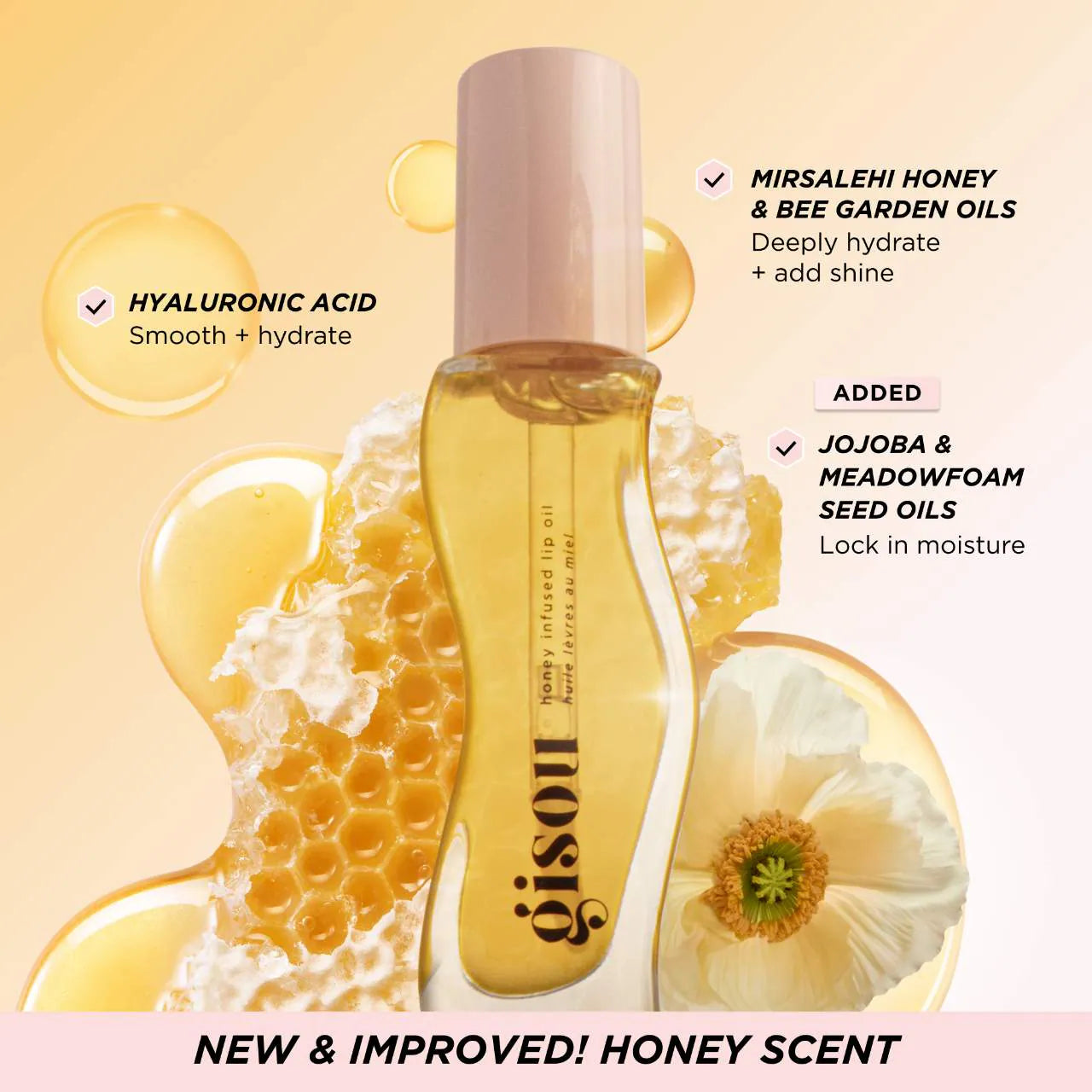 LIP OIL - Gisou Honey Infused Hydrating Lip Oil
