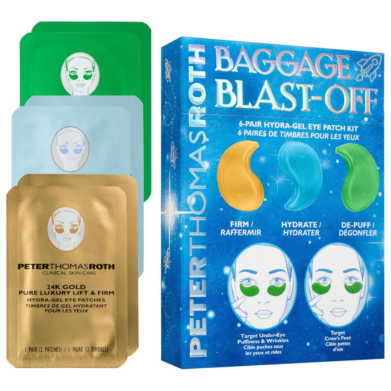 PeterThomasRothBaggageBlast-Off_6-PairHydra-GelEyePatchKit