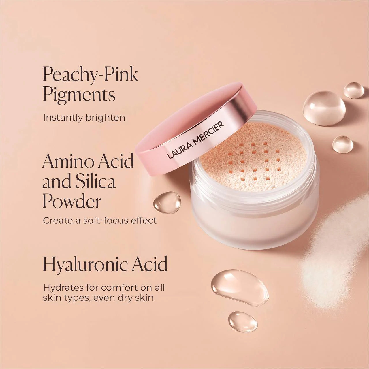 Polvo para sellar - Mini Translucent Loose Setting Powder Ultra Blur Tone-Up for Brightening