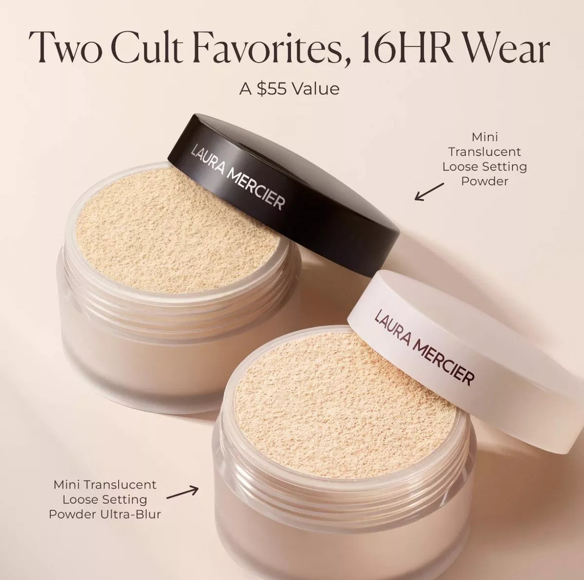 Set Flawless to go mini setting powder duo