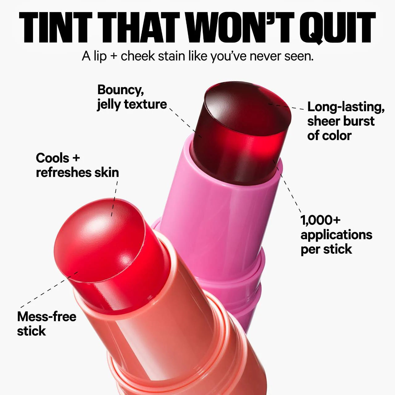 milk Tinta de mejillas y labios en gel - Cooling Water Jelly Tint Lip + Cheek Blush Stain
