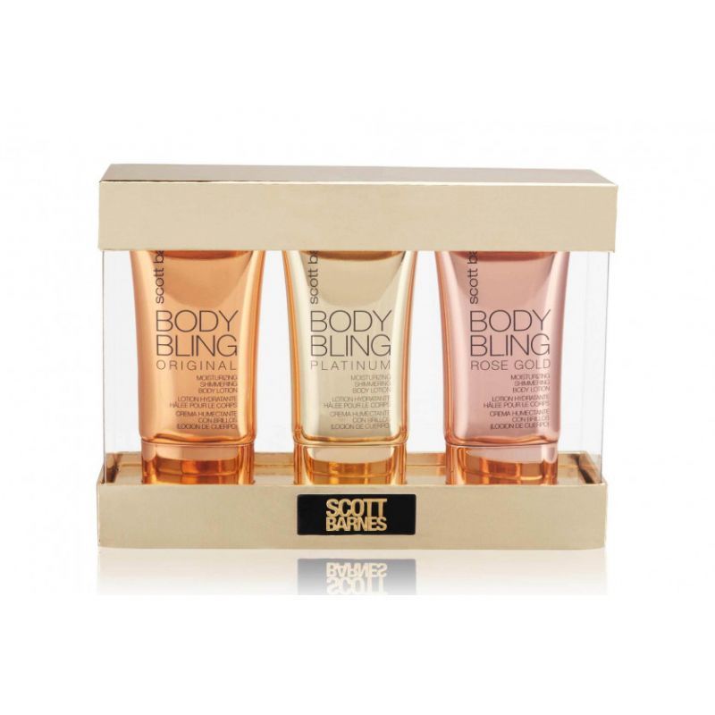 Set Body Bling - Hidratantes Corporales En Crema Iluminosos