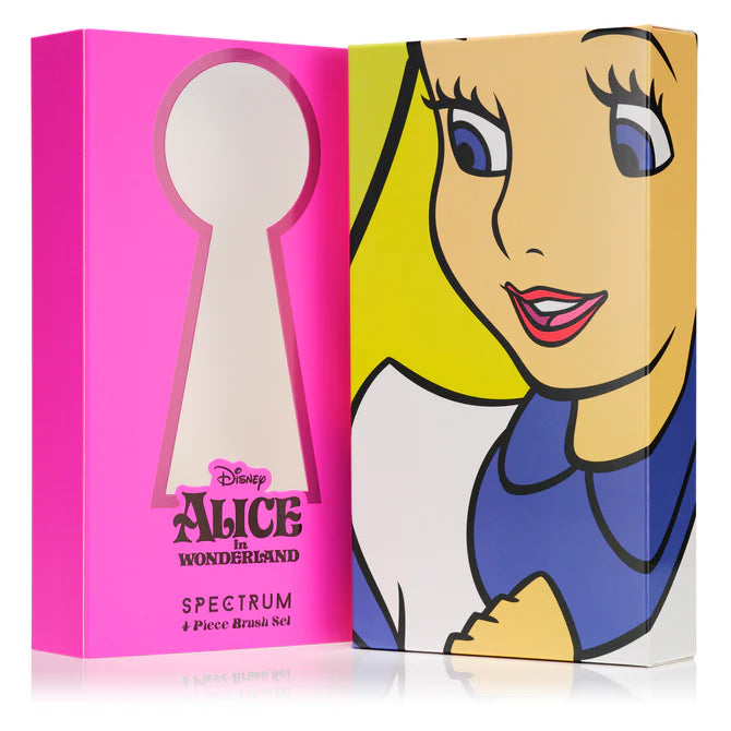 Set de Brochas de Maquillaje - Disney Alicia en el Pais de las Maravillas 4 Piezas