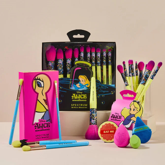 Set de Brochas de Maquillaje - Disney Alicia en el Pais de las Maravillas 4 Piezas