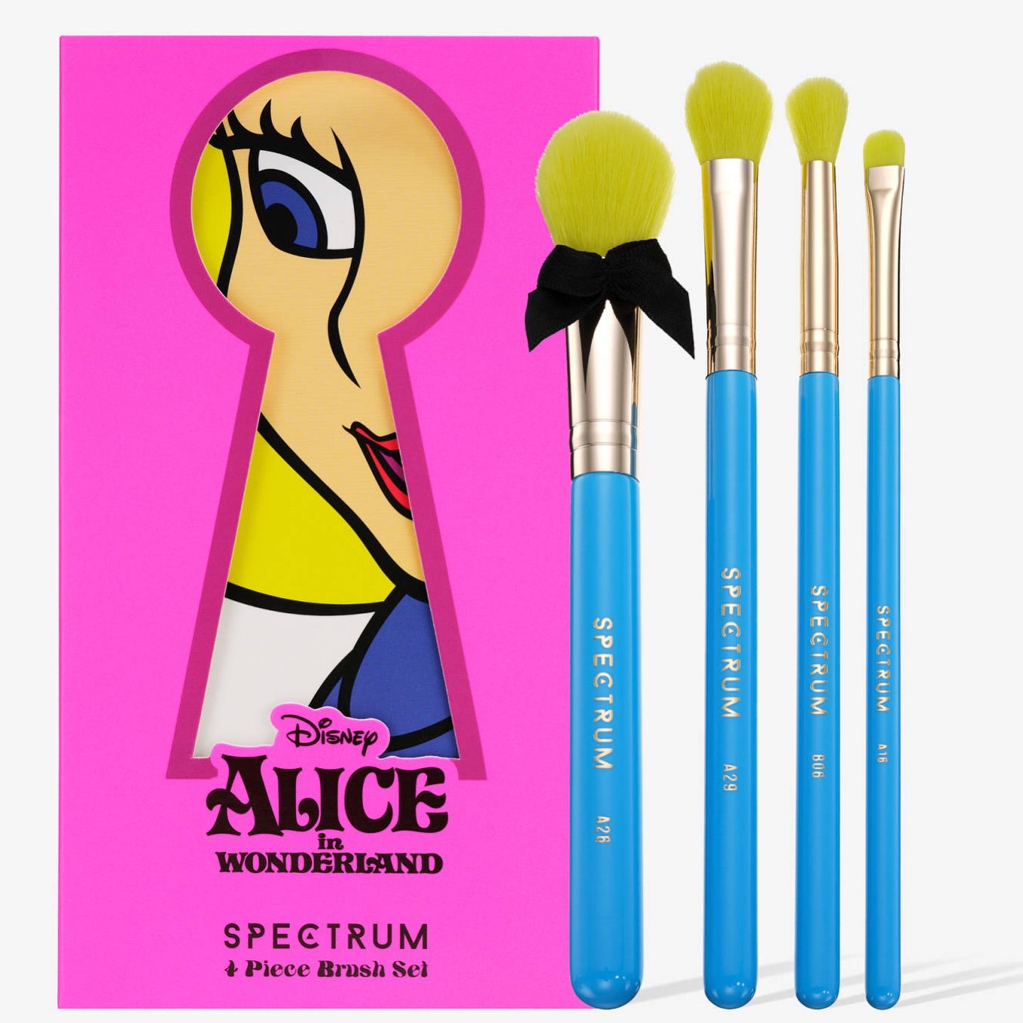 Set de Brochas de Maquillaje - Disney Alicia en el Pais de las Maravillas 4 Piezas EDICION LIMITADA