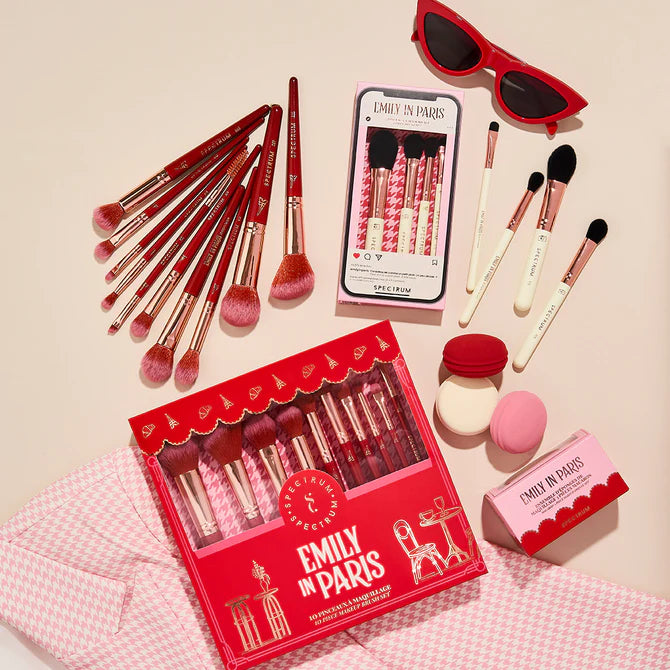 Set de Brochas de Maquillaje - Emily in Paris 10 Piezas
