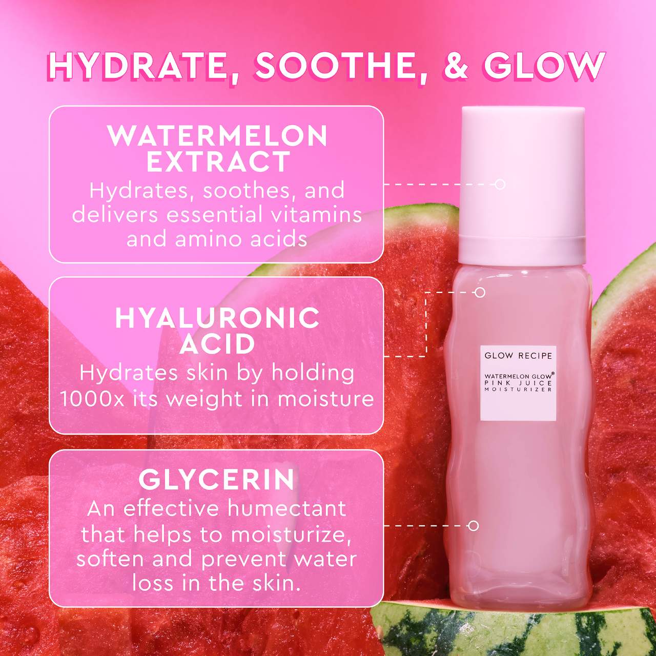 Hidratante facial - Mini Watermelon Pink Juice Oil-Free  Moisturizer