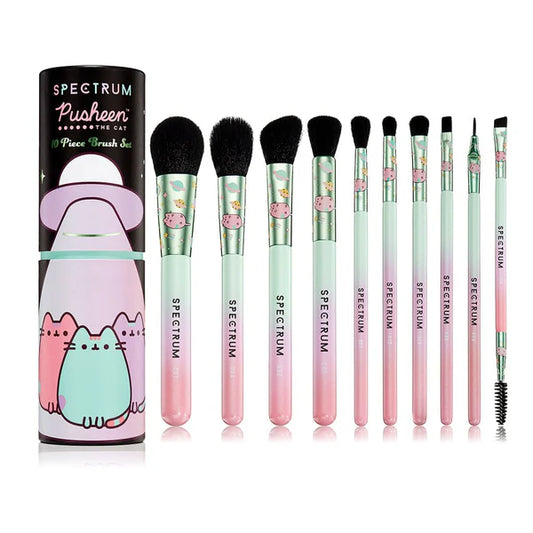 Set de Brochas de Maquillaje - Pusheen Cat 10 Piece Make up Brush Set