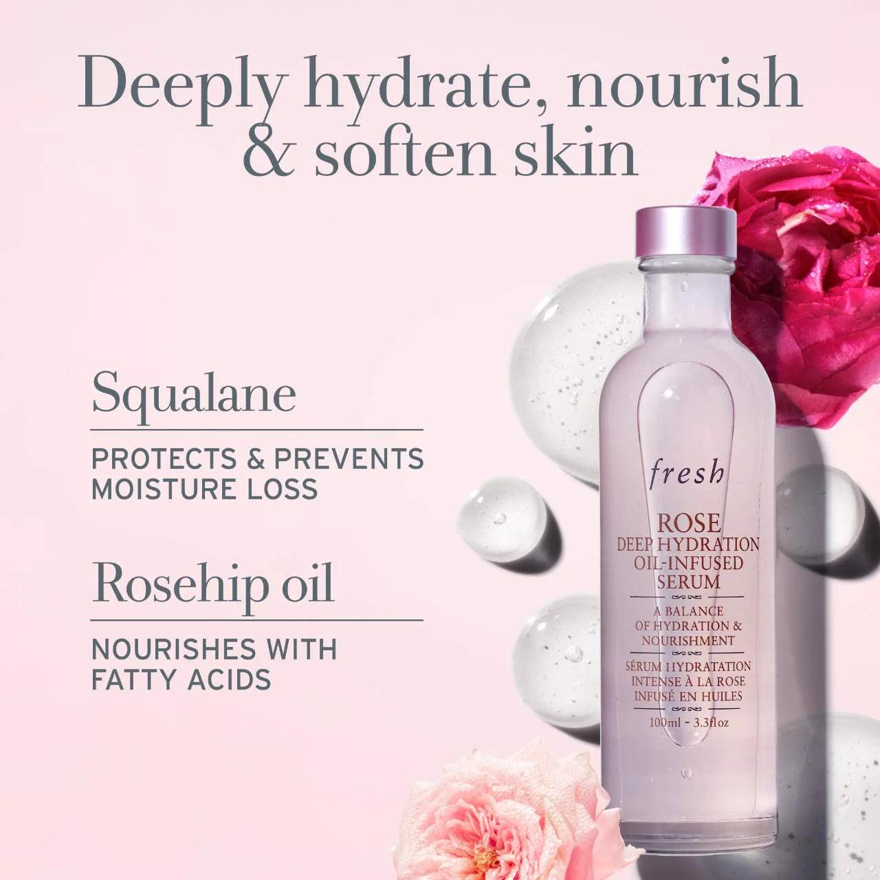 Serum hidratante - Rose & Squalane Deep Hydration Oil-Infused Serum 100ml