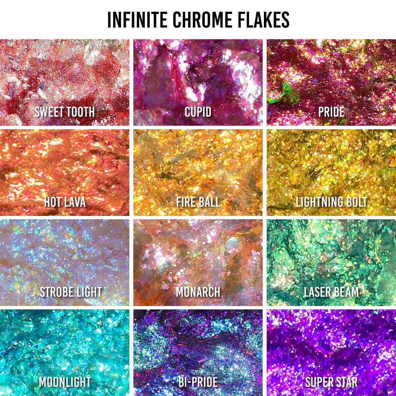 Gel Multicromatico para ojos - Infinite Chrome Flakes Multichrome Gel for Eyes & Face