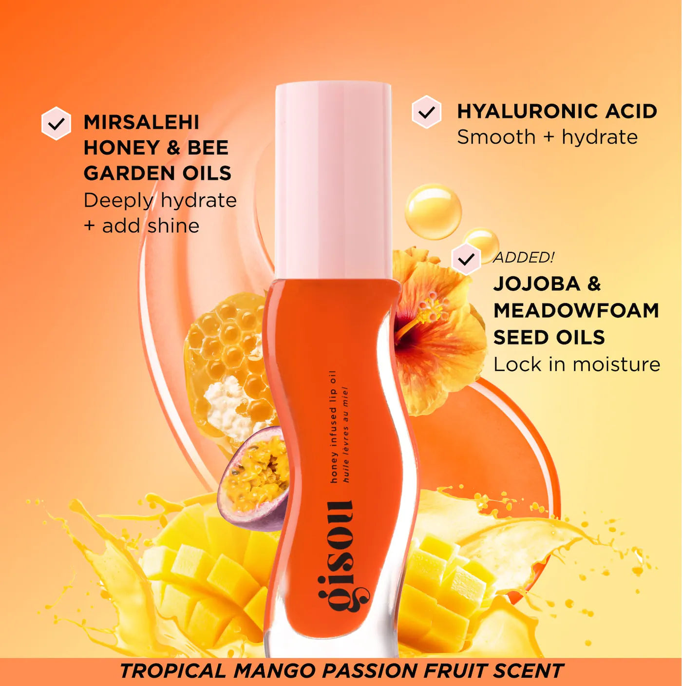 LIP OIL - Gisou Honey Infused Hydrating Lip Oil