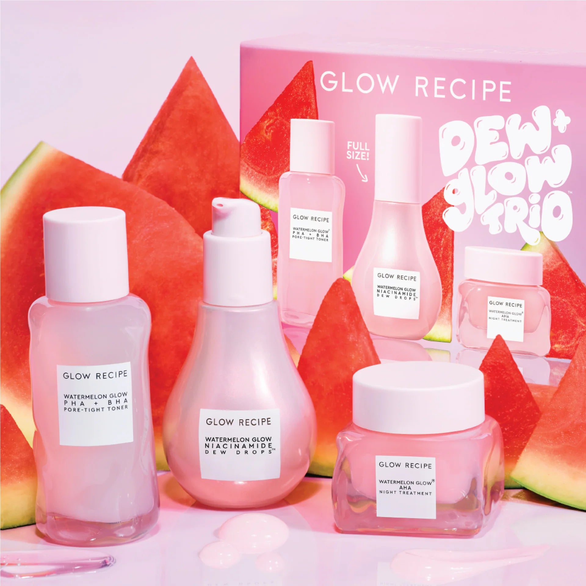 Set para una piel Glow - Glow recipe dew + glow trio