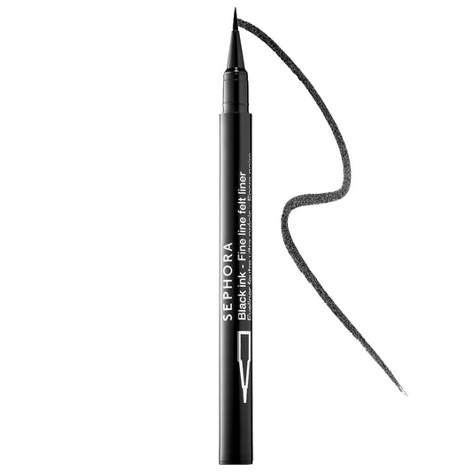 sephora Fine Line Waterproof Felt Tip Liquid Eyeliner - By Mary Spahn